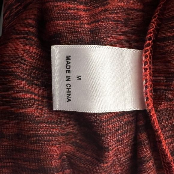 Outfitter Trading Co. Red Space Dye LS Jackson Hole Wy Knit Shirt Size Med - Picture 9 of 9